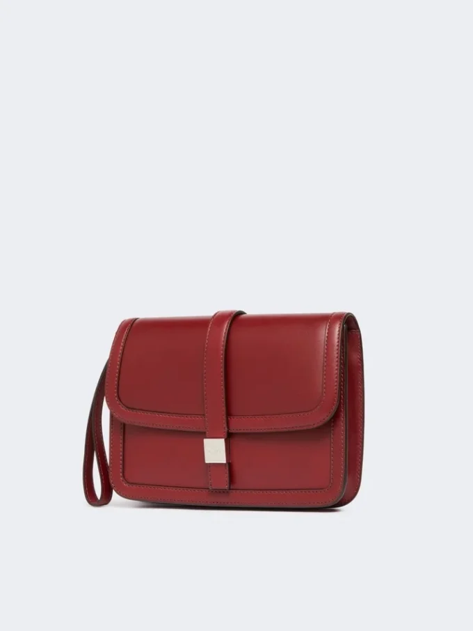 Pochette in pelle liscia, bordeaux Pochette in pelle liscia, bordeaux