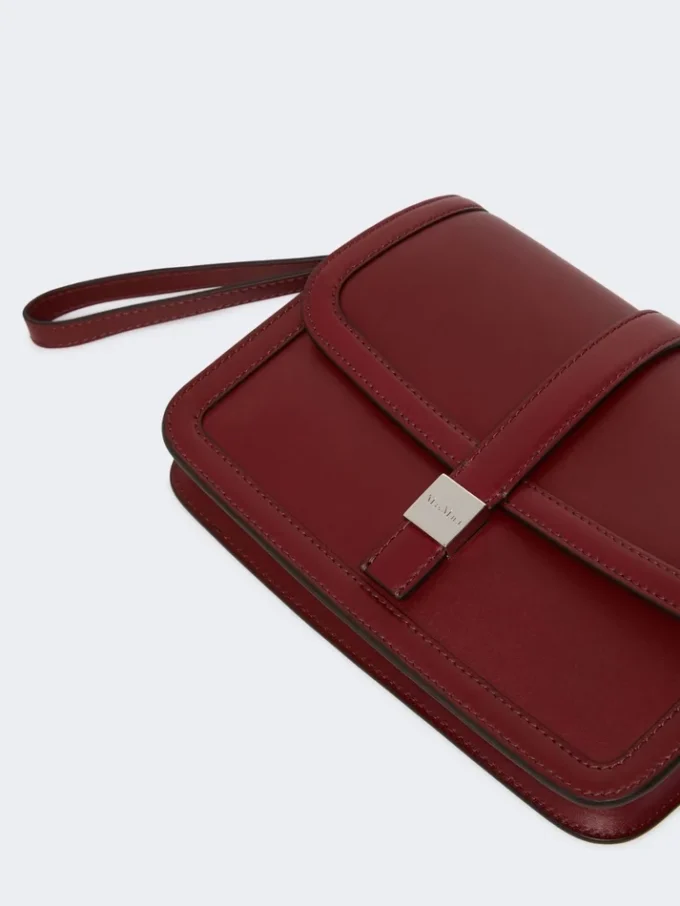 Pochette in pelle liscia, bordeaux Pochette in pelle liscia, bordeaux