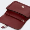 Pochette in pelle liscia, bordeaux Pochette in pelle liscia, bordeaux