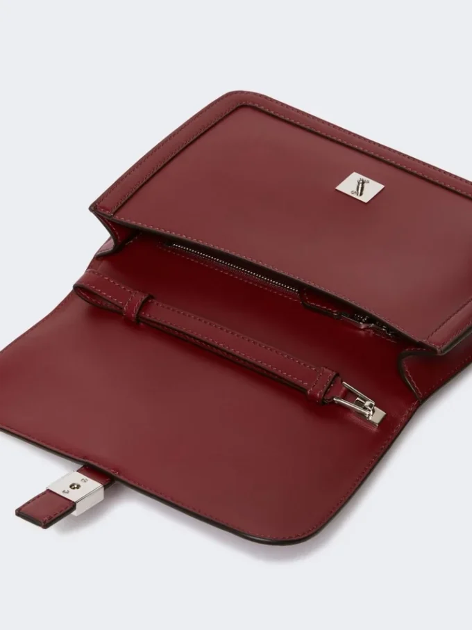 Pochette in pelle liscia, bordeaux Pochette in pelle liscia, bordeaux