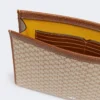 Pochette media in jacquard di cotone, color nocciola