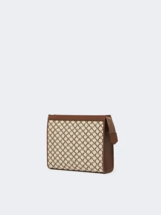 Pochette piccola in jacquard di cotone, nera Pochette piccola in jacquard di cotone, nera
