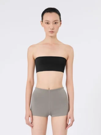 Reggiseno a fascia in viscosa elasticizzata, nero