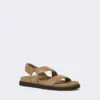 Sandali in pelle, fango Sandali in pelle, fango