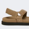Sandali in pelle, fango Sandali in pelle, fango