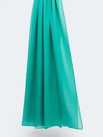 Scialle in georgette di seta, verde Scialle in georgette di seta, verde