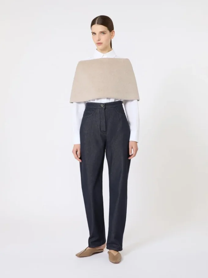 Sciarpa a cerchio in cashmere, beige Sciarpa a cerchio in cashmere, beige
