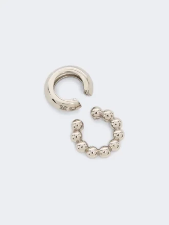 Set di due ear cuff, argento