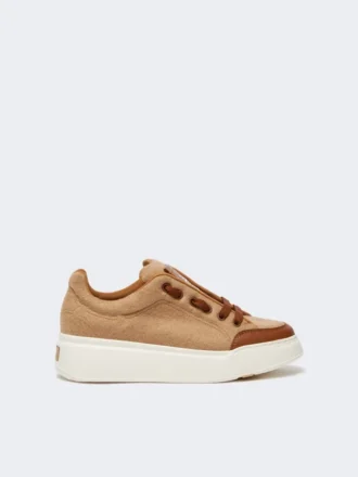 Sneakers color cammello idrorepellenti, cammello