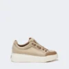 Sneakers in cashmere idrorepellente, beige Sneakers in cashmere idrorepellente, beige