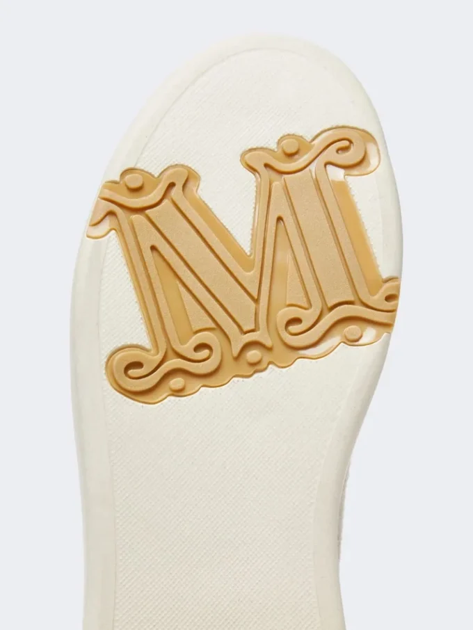 Sneakers in cashmere idrorepellente, beige Sneakers in cashmere idrorepellente, beige