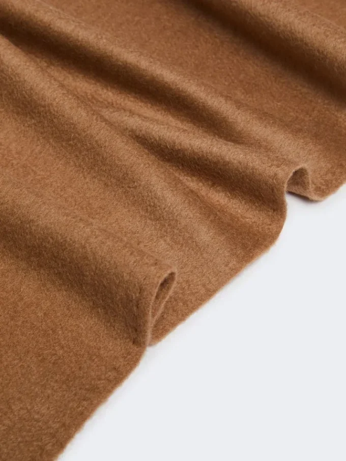 Stola color cammello con ricamo monogramma, cammello Stola color cammello con ricamo monogramma, cammello