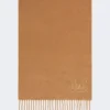 Stola in cashmere con ricamo monogramma, beige Stola in cashmere con ricamo monogramma, beige