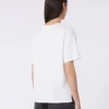 T-shirt basic in cotone, bianco ottico