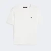 T-shirt basic in cotone, bianco ottico