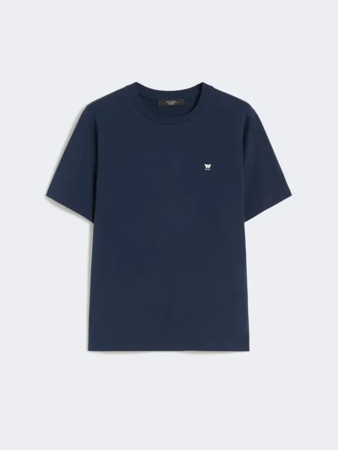 T-shirt basic in cotone, blu navy