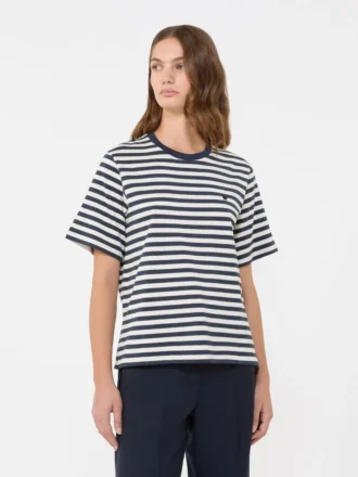 T-shirt basic in cotone, ecru