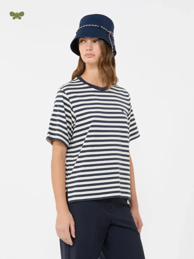 T-shirt basic in cotone, ecru