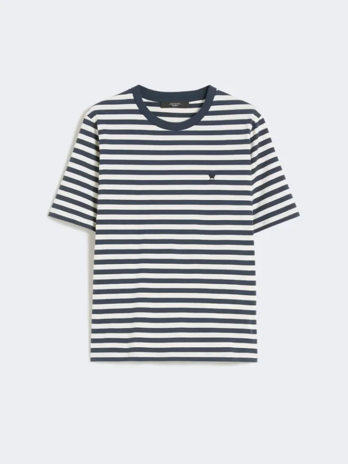 T-shirt basic in cotone, ecru