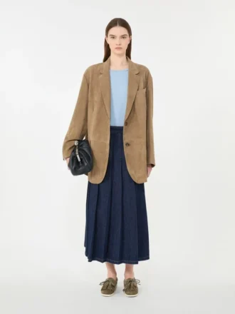T-shirt basic in jersey di cotone, azzurro