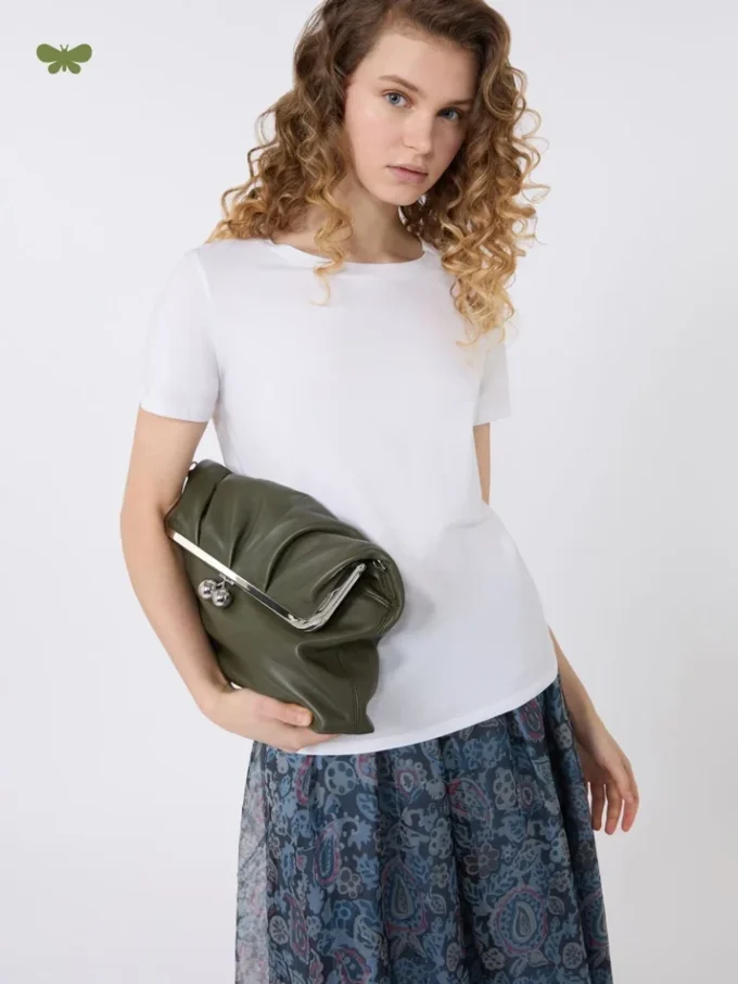 T-shirt basic in jersey di cotone, bianca