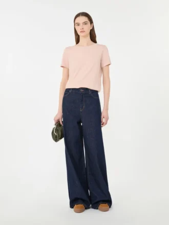 T-shirt basic in jersey di cotone, rosa