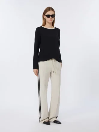 T-shirt basic in jersey, nera