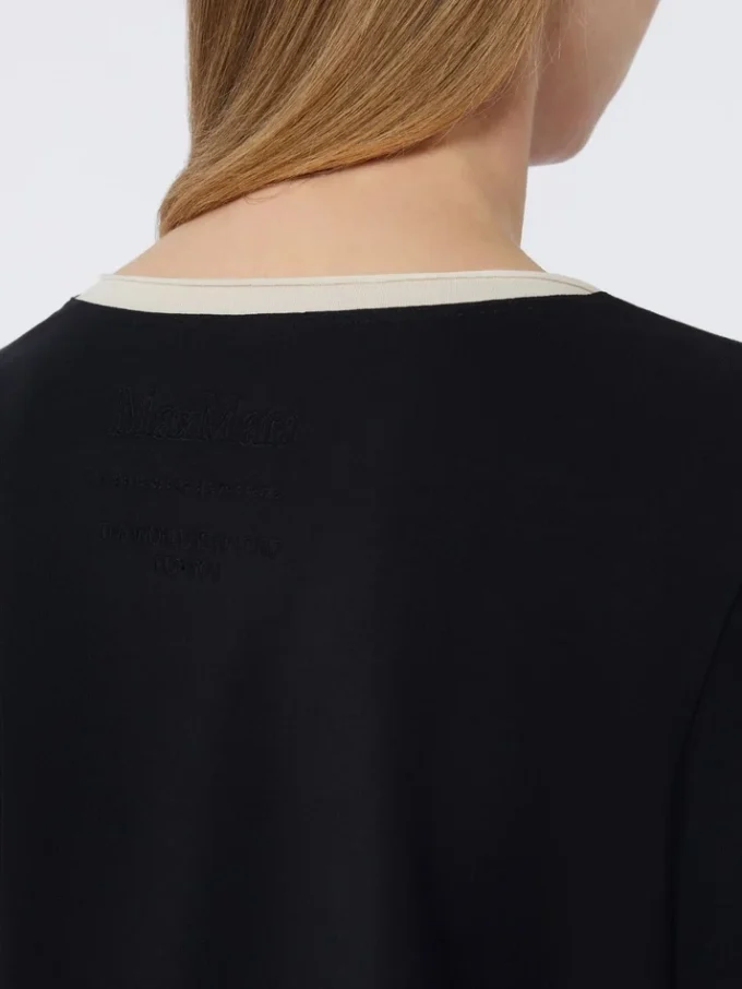 T-shirt basic in jersey, nera T-shirt basic in jersey, nera