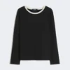 T-shirt basic in jersey, nera T-shirt basic in jersey, nera