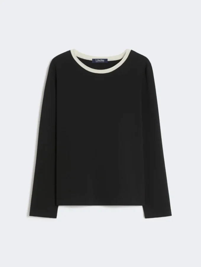 T-shirt basic in jersey, nera T-shirt basic in jersey, nera