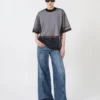 T-shirt con rivestimento in cotone, bianco ottico T-shirt con rivestimento in cotone, bianco ottico