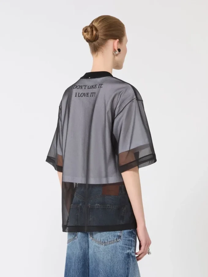 T-shirt con rivestimento in cotone, bianco ottico T-shirt con rivestimento in cotone, bianco ottico