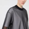 T-shirt con rivestimento in cotone, bianco ottico T-shirt con rivestimento in cotone, bianco ottico