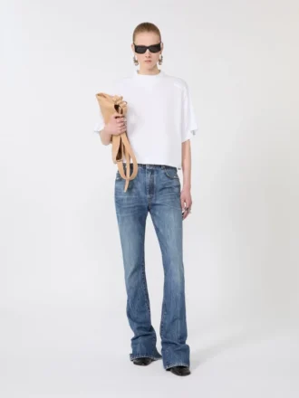 T-shirt in cotone, bianco ottico