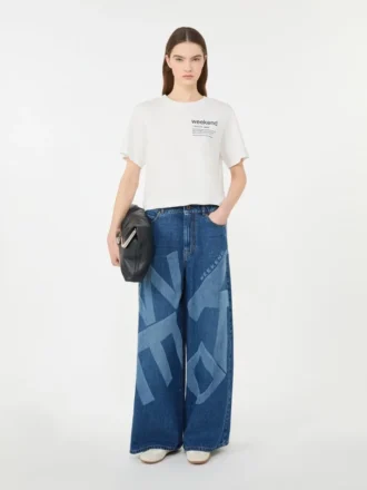 T-shirt in cotone con stampa grafica, bianca