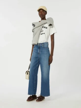 T-shirt in cotone con stampa grafica, bianca