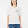 T-shirt in cotone con stampa grafica, bianca T-shirt in cotone con stampa grafica, bianca