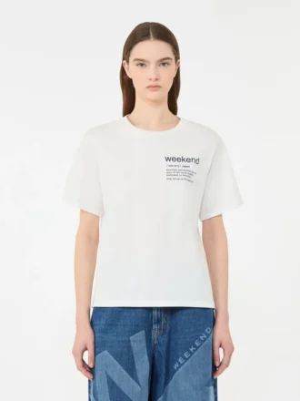 T-shirt in cotone con stampa grafica, bianca