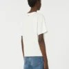 T-shirt in cotone con stampa grafica, bianca T-shirt in cotone con stampa grafica, bianca