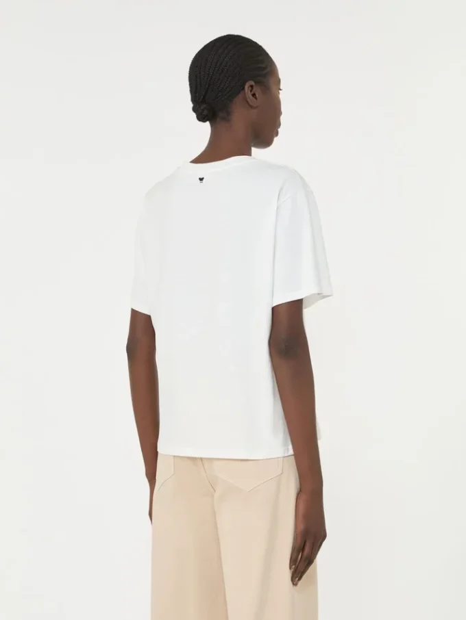 T-shirt in cotone con stampa grafica, bianca