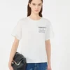 T-shirt in cotone con stampa grafica, bianca T-shirt in cotone con stampa grafica, bianca