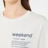 T-shirt in cotone con stampa grafica, bianca T-shirt in cotone con stampa grafica, bianca