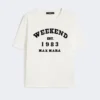 T-shirt in cotone con stampa grafica, bianca T-shirt in cotone con stampa grafica, bianca