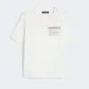 T-shirt in cotone con stampa grafica, bianca T-shirt in cotone con stampa grafica, bianca