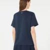 T-shirt in cotone con stampa grafica, blu navy