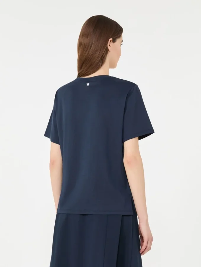 T-shirt in cotone con stampa grafica, blu navy