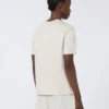 T-shirt in cotone e modal, beige T-shirt in cotone e modal, beige
