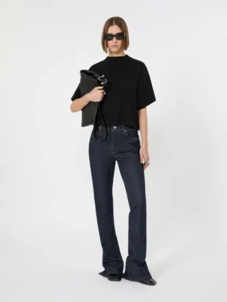 T-shirt in cotone, nera