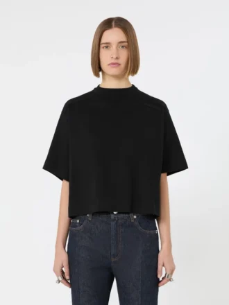 T-shirt in cotone, nera