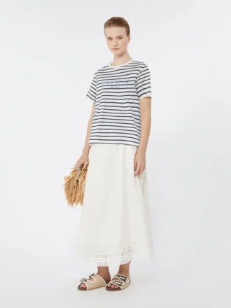 T-shirt in jersey con grafica, blu navy